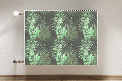 Decorative radiator cover Tropical monster