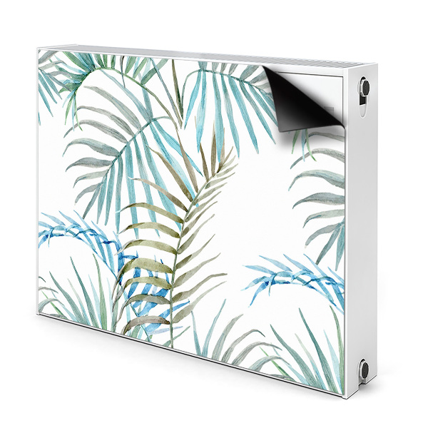 Magnetic radiator cover Tropical leaves