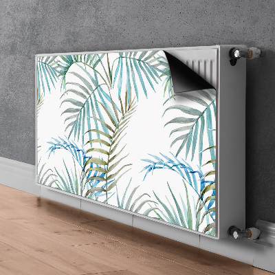 Magnetic radiator cover Tropical leaves