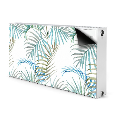 Magnetic radiator cover Tropical leaves