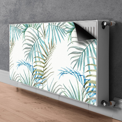 Magnetic radiator cover Tropical leaves