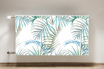 Magnetic radiator cover Tropical leaves