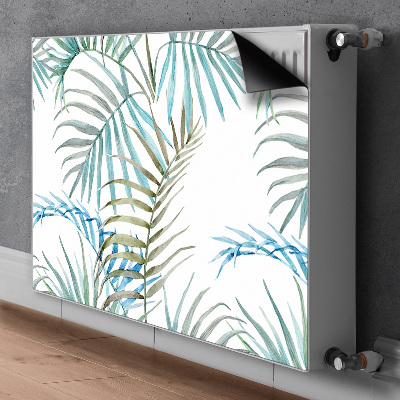 Magnetic radiator cover Tropical leaves