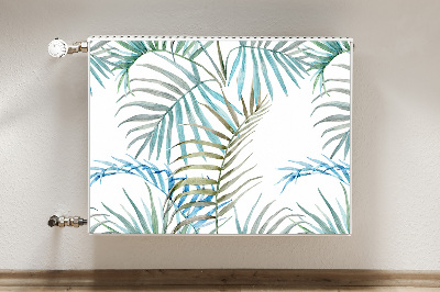 Magnetic radiator cover Tropical leaves