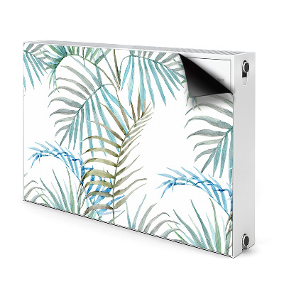 Magnetic radiator cover Tropical leaves