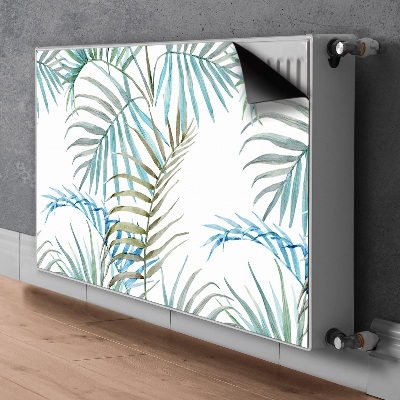 Magnetic radiator cover Tropical leaves