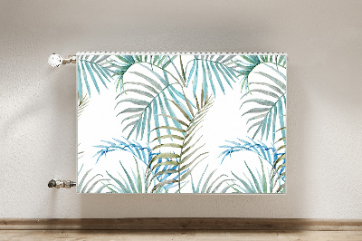 Magnetic radiator cover Tropical leaves