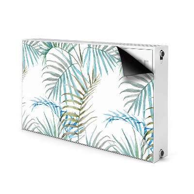 Magnetic radiator cover Tropical leaves