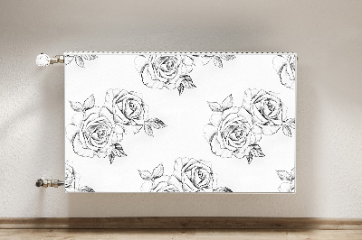 Magnetic radiator mat Roses