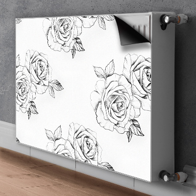 Magnetic radiator mat Roses