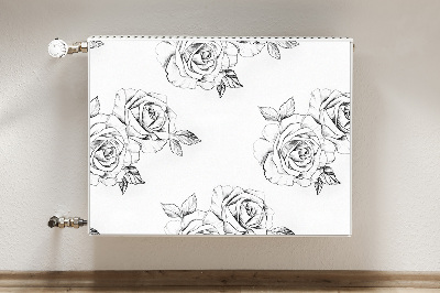 Magnetic radiator mat Roses