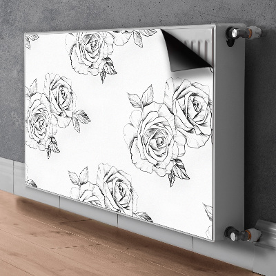 Magnetic radiator mat Roses