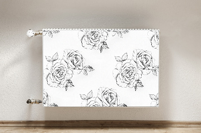 Magnetic radiator mat Roses