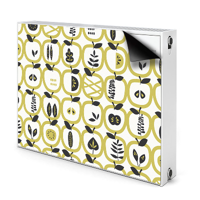 Magnetic radiator mat Apples pattern