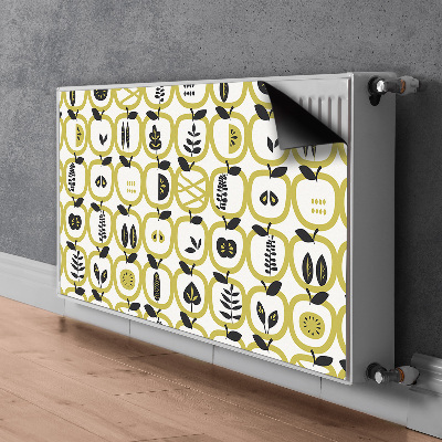 Magnetic radiator mat Apples pattern