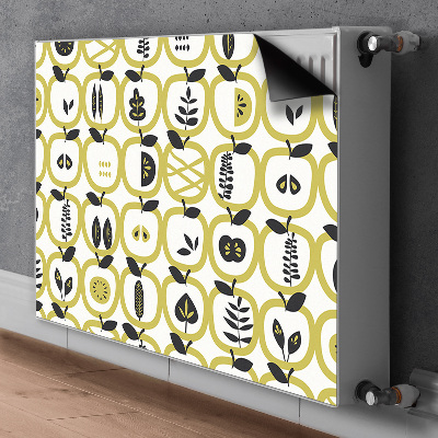 Magnetic radiator mat Apples pattern