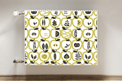 Magnetic radiator mat Apples pattern