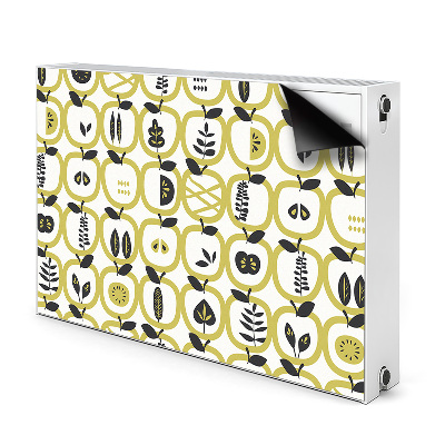 Magnetic radiator mat Apples pattern