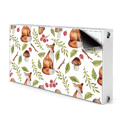 Printed radiator mat Fox and forest fruit