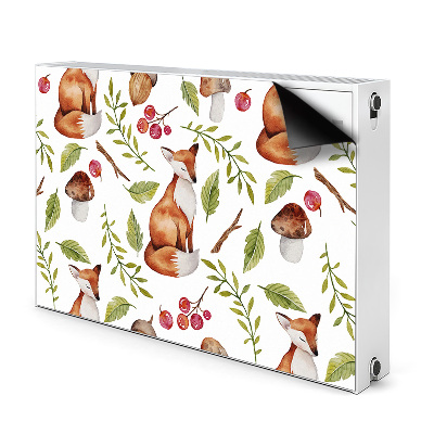 Printed radiator mat Fox and forest fruit