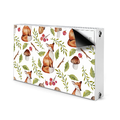 Printed radiator mat Fox and forest fruit