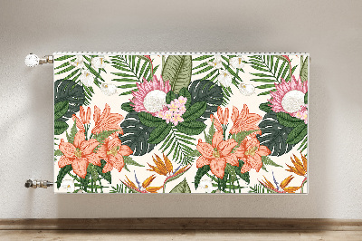 Printed radiator mat Mural flowers