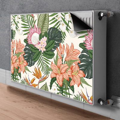 Printed radiator mat Mural flowers