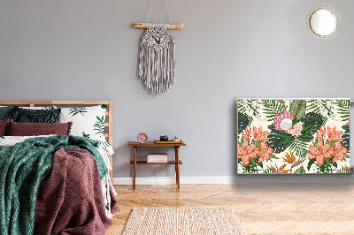 Printed radiator mat Mural flowers