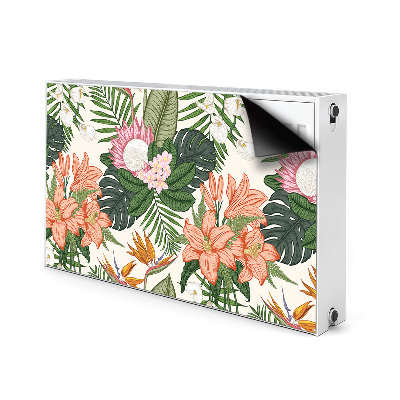 Printed radiator mat Mural flowers