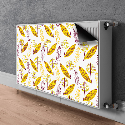 Decorative radiator cover Autumn leaves