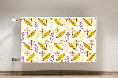 Decorative radiator cover Autumn leaves