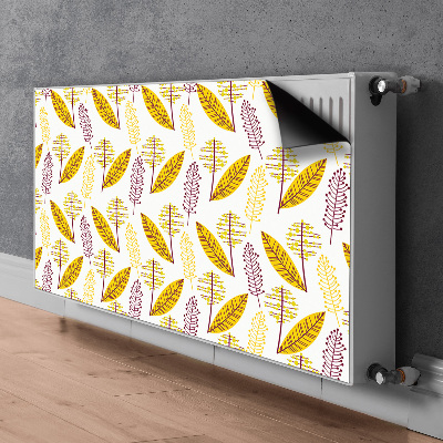 Decorative radiator cover Autumn leaves