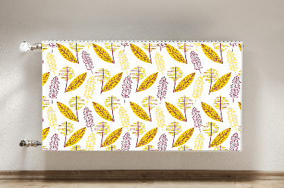 Decorative radiator cover Autumn leaves