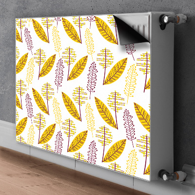 Decorative radiator cover Autumn leaves