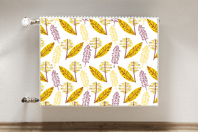 Decorative radiator cover Autumn leaves