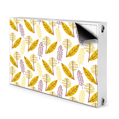 Decorative radiator cover Autumn leaves