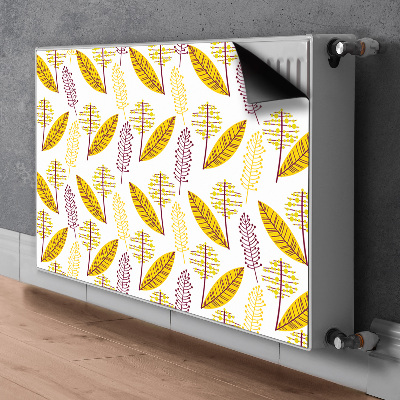 Decorative radiator cover Autumn leaves