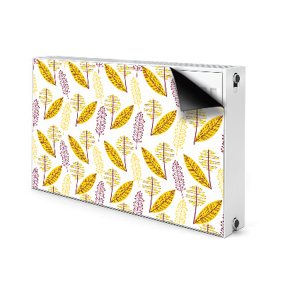 Decorative radiator cover Autumn leaves