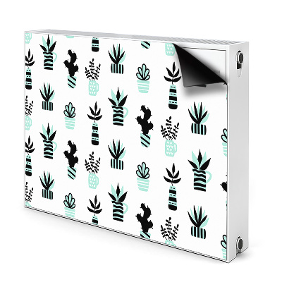 Decorative radiator cover Succulents