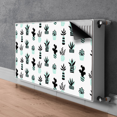 Decorative radiator cover Succulents