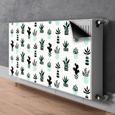 Decorative radiator cover Succulents