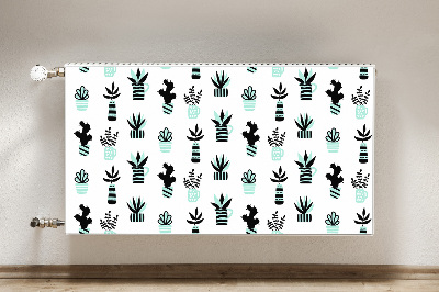 Decorative radiator cover Succulents