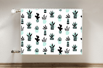 Decorative radiator cover Succulents