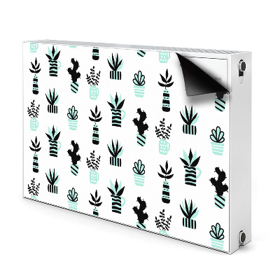 Decorative radiator cover Succulents