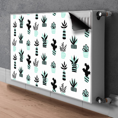 Decorative radiator cover Succulents