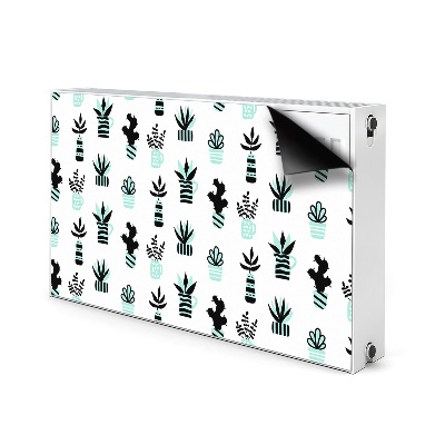 Decorative radiator cover Succulents