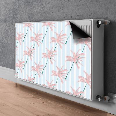 Magnetic radiator cover Palm leaves