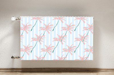 Magnetic radiator cover Palm leaves