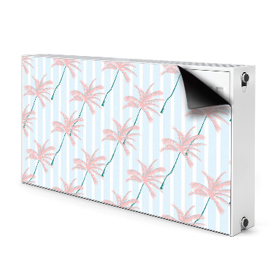 Magnetic radiator cover Palm leaves