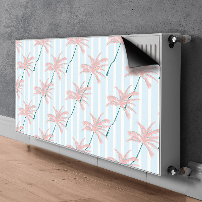 Magnetic radiator cover Palm leaves